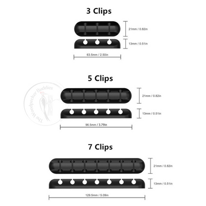 Cable Holder Clips Cable Management Cord Organizer Clips Silicone Self Adhesive