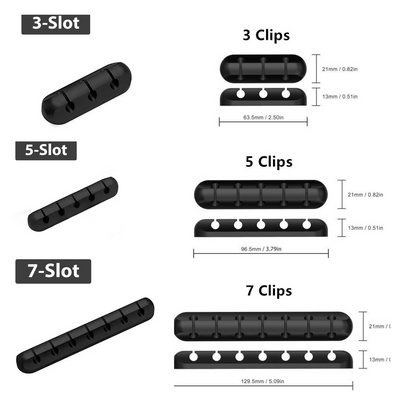 Cable Holder Clips Cable Management Cord Organizer Clips Silicone Self Adhesive