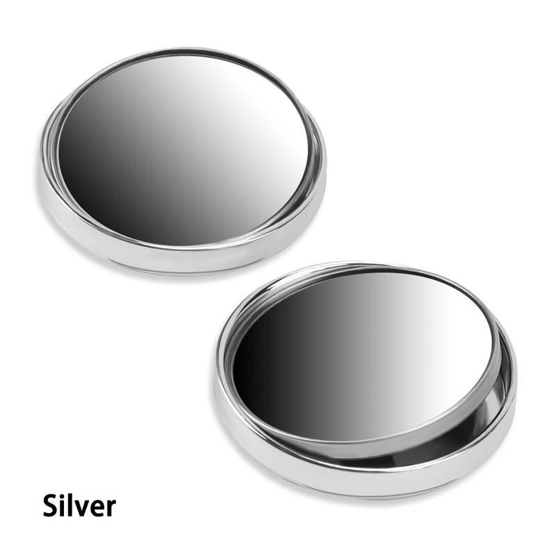 2 x HD Glass Convex Blind Spot Mirror Round Side Rear View for Cars Trucks SUV