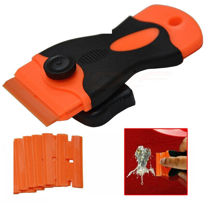 Plastic Scraper Tool Glass Window Cleaning Paint Removal Dirt Sticker Removal UK