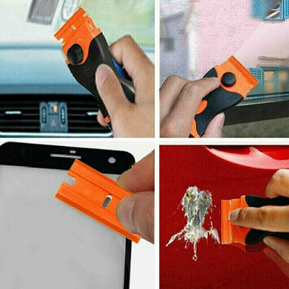 Plastic Scraper Tool Glass Window Cleaning Paint Removal Dirt Sticker Removal UK