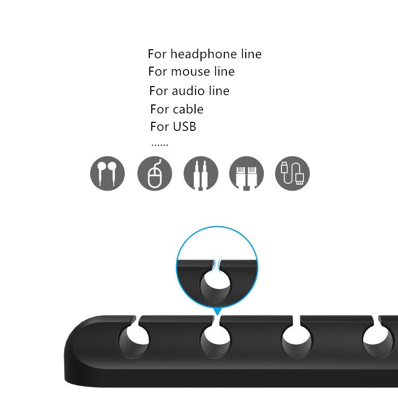 Cable Holder Clips Cable Management Cord Organizer Clips Silicone Self Adhesive